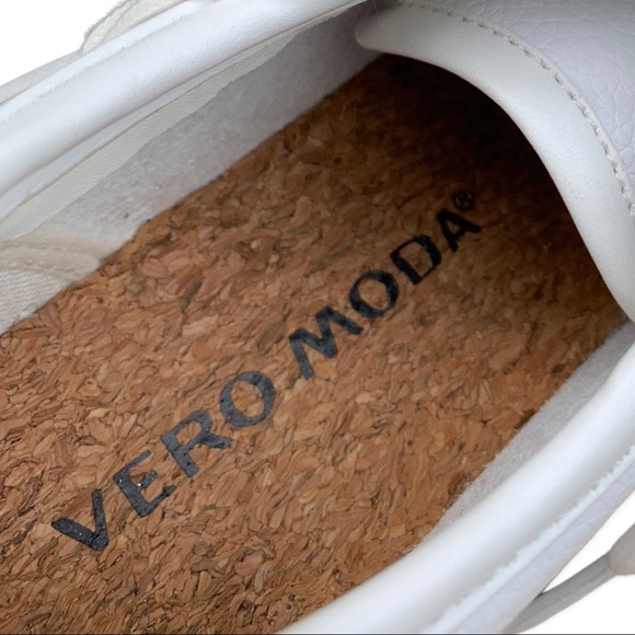 Vero Moda White Platform Sneakers US 6.5 - Picture 3 of 11